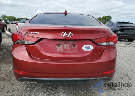 2016 Hyundai Elantra Se from USA, damaged, VIN 5NPDH4AE0GH748742